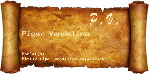 Piger Vendelina névjegykártya